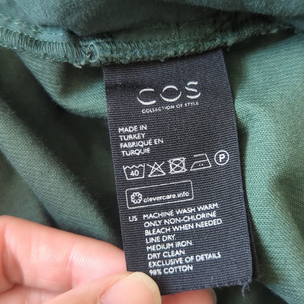 COS A-line Forest Green Corduroy Dress - Picture 11 of 12